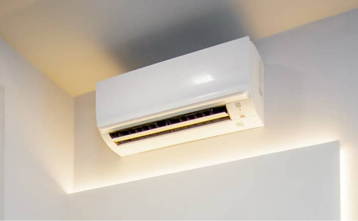 Domestic Air Conditioning unit installed in a house